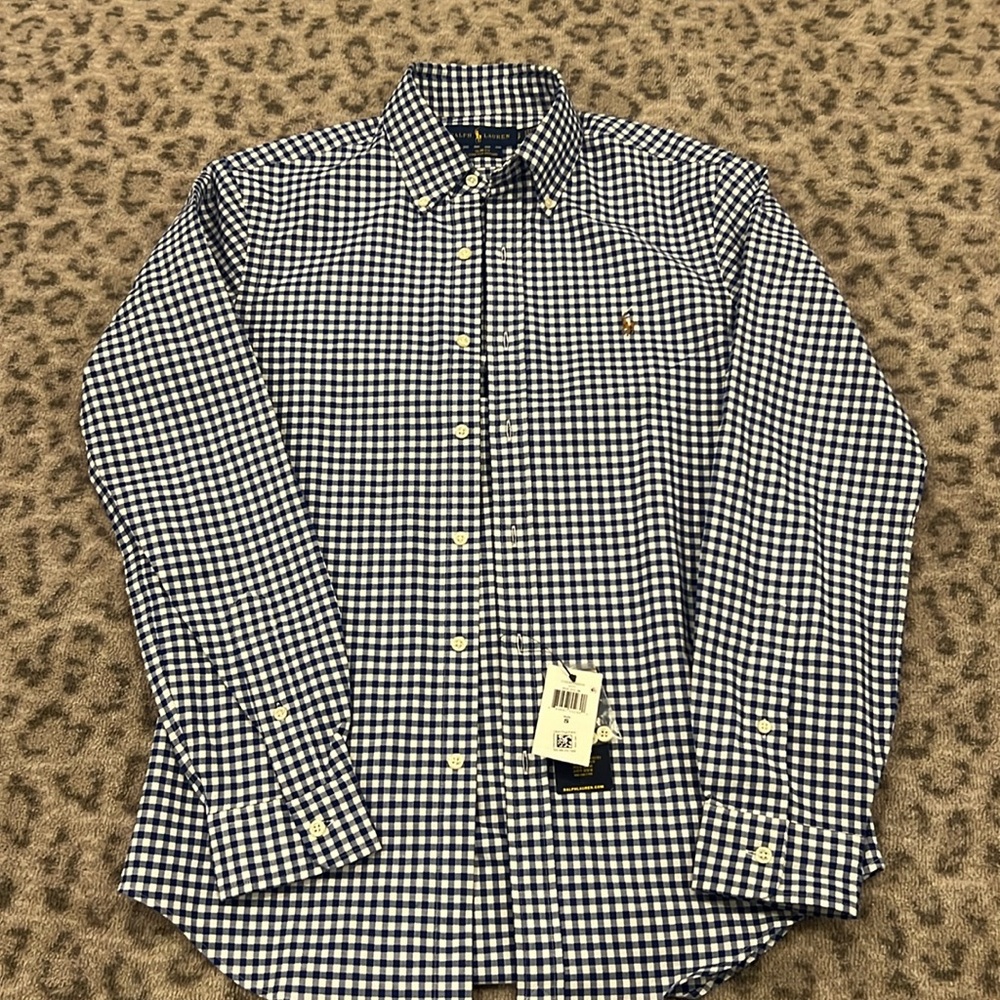 Ralf Lauren Men’s slim fit small button down brand new